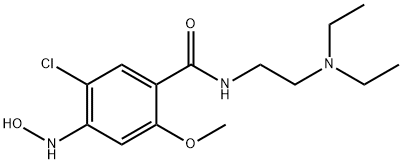 Benzamide, 5-chloro-N-[2-(diethylamino)ethyl]-4-(hydroxyamino)-2-methoxy- Structure