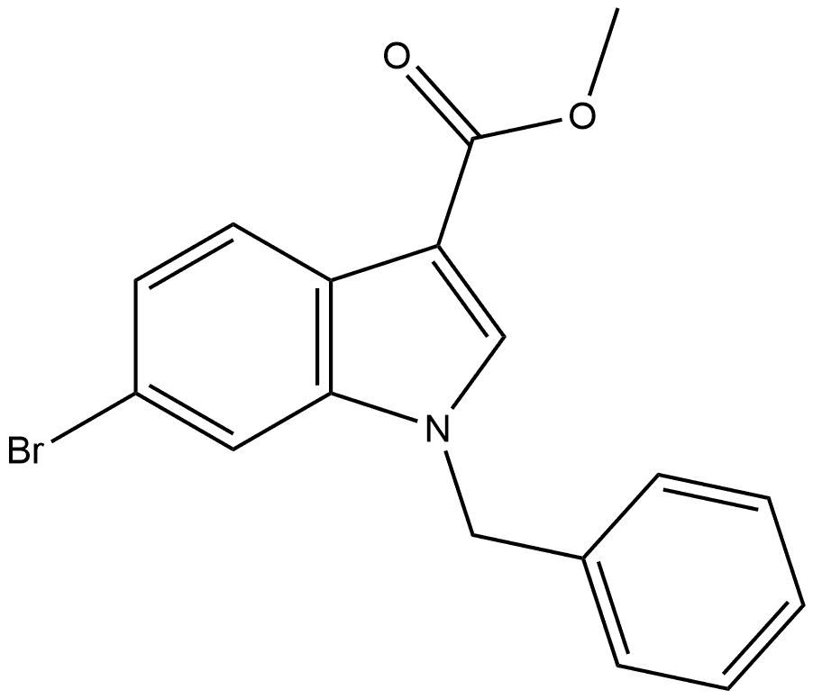 Methyl 1-Benzyl-6-bromo-1H-indole-3-carboxylate 구조식 이미지