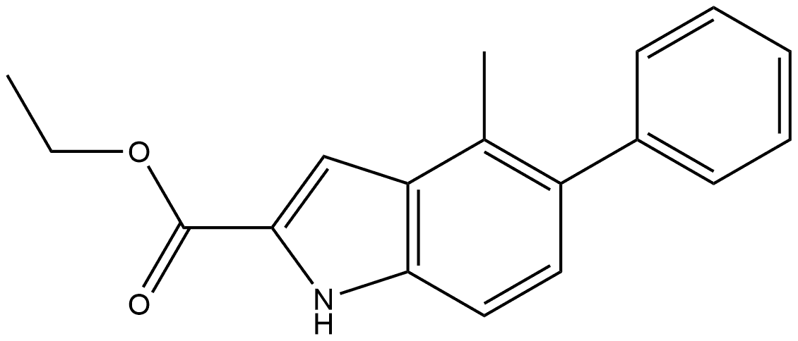 Ethyl 4-Methyl-5-phenylindole-2-carboxylate Structure