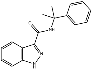 1H-Indazole-3-carboxamide, N-(1-methyl-1-phenylethyl)- Structure