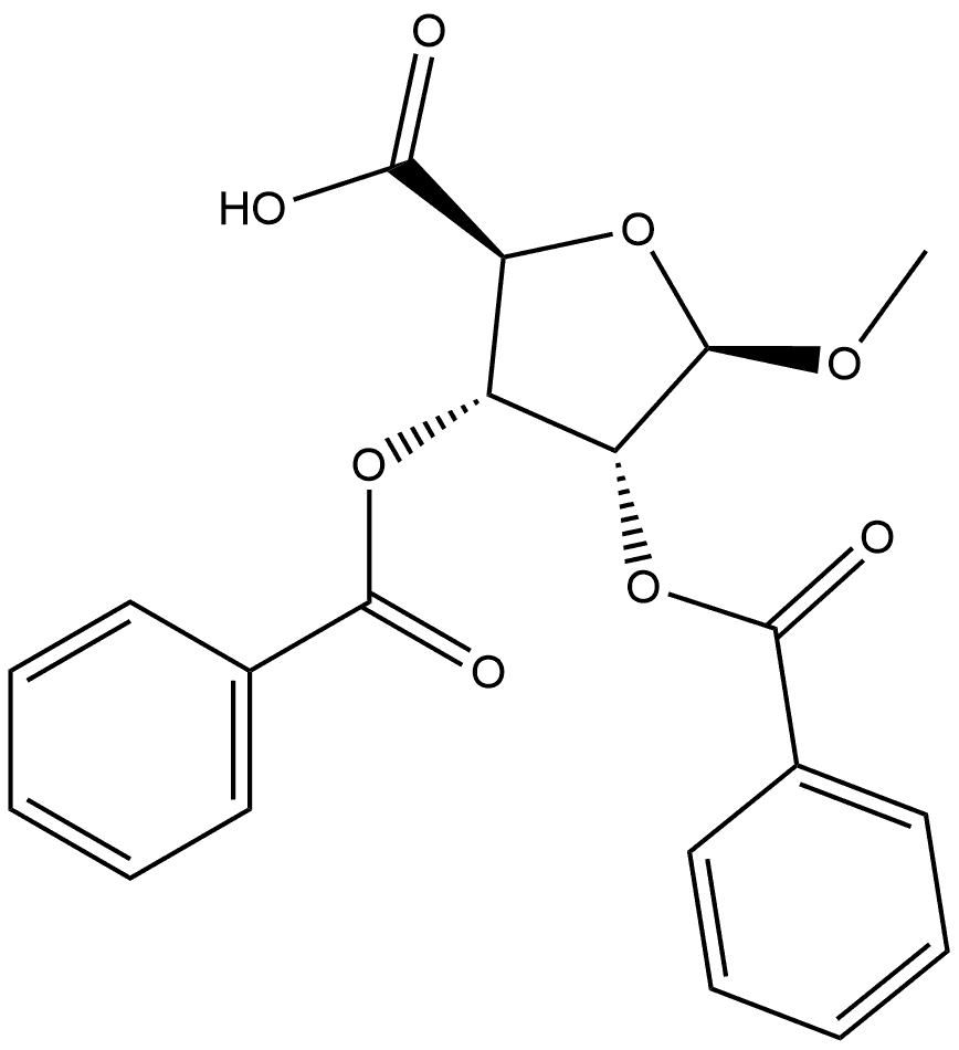 β-D-Ribofuranosiduronic acid, methyl, dibenzoate (9CI) Structure