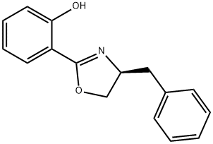 Phenol, 2-[(4S)-4,5-dihydro-4-(phenylmethyl)-2-oxazolyl]- Structure