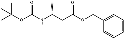Butanoic acid, 3-[[(1,1-dimethylethoxy)carbonyl]amino]-, phenylmethyl ester, (3R)- Structure