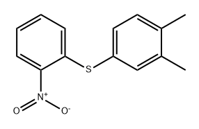 Benzene, 1,2-dimethyl-4-[(2-nitrophenyl)thio]- Structure