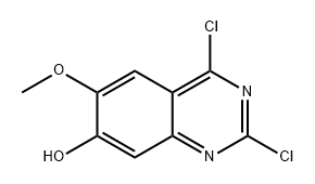 7-Quinazolinol, 2,4-dichloro-6-methoxy- Structure