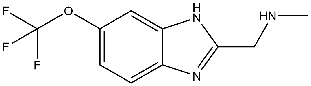 N-methyl-1-(6-(trifluoromethoxy)-1H-benzo[d]imidazol-2-yl)methanamine Structure