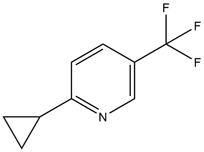 2-Cyclopropyl-5-(trifluoromethyl)pyridine Structure