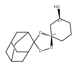 Dispiro[cyclohexane-1,3'-[1,2,4]trioxolane-5',2''-tricyclo[3.3.1.13,7]decan]-3-ol, (1R,3S)-rel- Structure