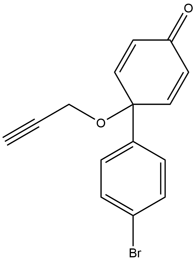 4'-bromo-1-(prop-2-yn-1-yloxy)-[1,1'-biphenyl]-4(1H)-one Structure