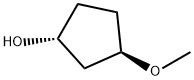 rel-(1R,3R)-3-methoxycyclopentan-1-ol Structure