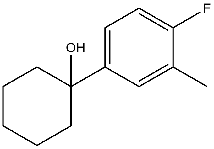 1-(4-fluoro-3-methylphenyl)cyclohexanol Structure