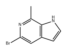 1H-Pyrrolo[2,3-c]pyridine, 5-bromo-7-methyl- Structure