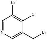Pyridine, 3-bromo-5-(bromomethyl)-4-chloro- 구조식 이미지