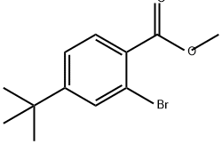 Benzoic acid, 2-bromo-4-(1,1-dimethylethyl)-, methyl ester Structure