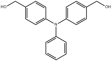 Benzenemethanol, 4,4'-(phenylimino)bis- Structure