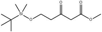 Pentanoic acid, 5-[[(1,1-dimethylethyl)dimethylsilyl]oxy]-3-oxo-, methyl ester Structure