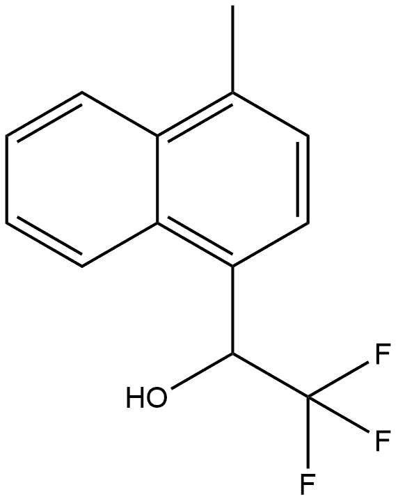 1-Naphthalenemethanol, 4-methyl-a-(trifluoromethyl)- Structure