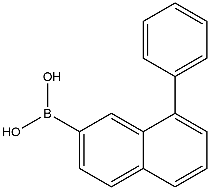 (8-phenylnaphthalene-2-yl)boronic acid Structure