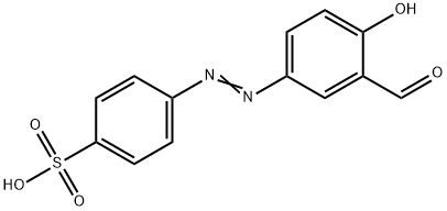 Benzenesulfonic acid, 4-[2-(3-formyl-4-hydroxyphenyl)diazenyl]- Structure