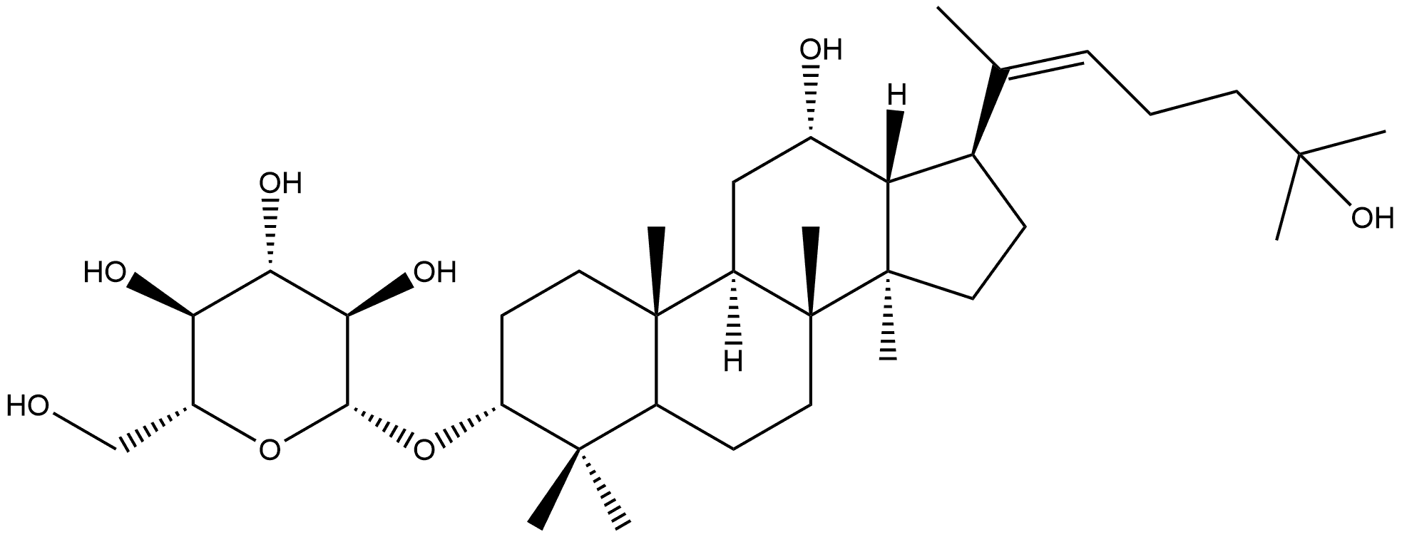 Quasi-ginsenoside RH2 (Z type) Structure