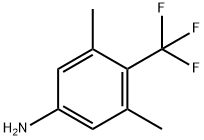 Benzenamine, 3,5-dimethyl-4-(trifluoromethyl)- Structure