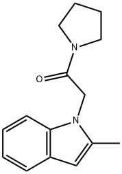 2-(2-Methyl-1H-indol-1-yl)-1-(pyrrolidin-1-yl)ethanone 구조식 이미지