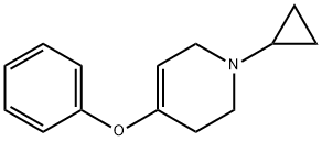 Pyridine, 1-cyclopropyl-1,2,3,6-tetrahydro-4-phenoxy- 구조식 이미지