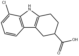 1H-Carbazole-3-carboxylic acid, 8-chloro-2,3,4,9-tetrahydro- Structure