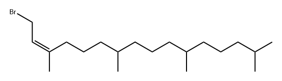 2-Hexadecene, 1-bromo-3,7,11,15-tetramethyl-, (2Z)- Structure