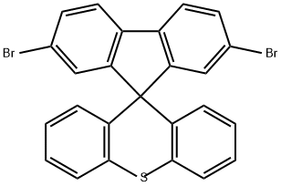 Spiro[9H-fluorene-9,9'-[9H]thioxanthene], 2,7-dibromo- Structure