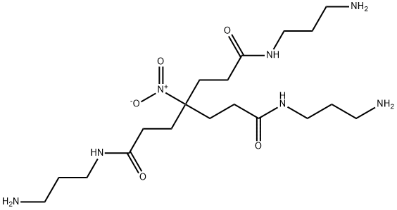 Heptanediamide, N1,N7-bis(3-aminopropyl)-4-[3-[(3-aminopropyl)amino]-3-oxopropyl]-4-nitro- Structure