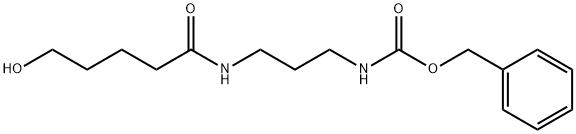 Carbamic acid, N-[3-[(5-hydroxy-1-oxopentyl)amino]propyl]-, phenylmethyl ester Structure