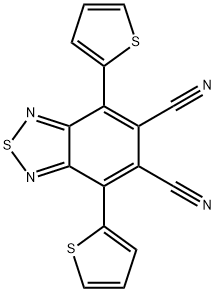 2,1,3-Benzothiadiazole-5,6-dicarbonitrile, 4,7-di-2-thienyl- Structure