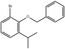 1-Bromo-3-(1-methylethyl)-2-(phenylmethoxy)-benzene Structure