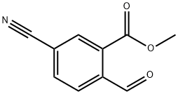 Benzoic acid, 5-cyano-2-formyl-, methyl ester Structure