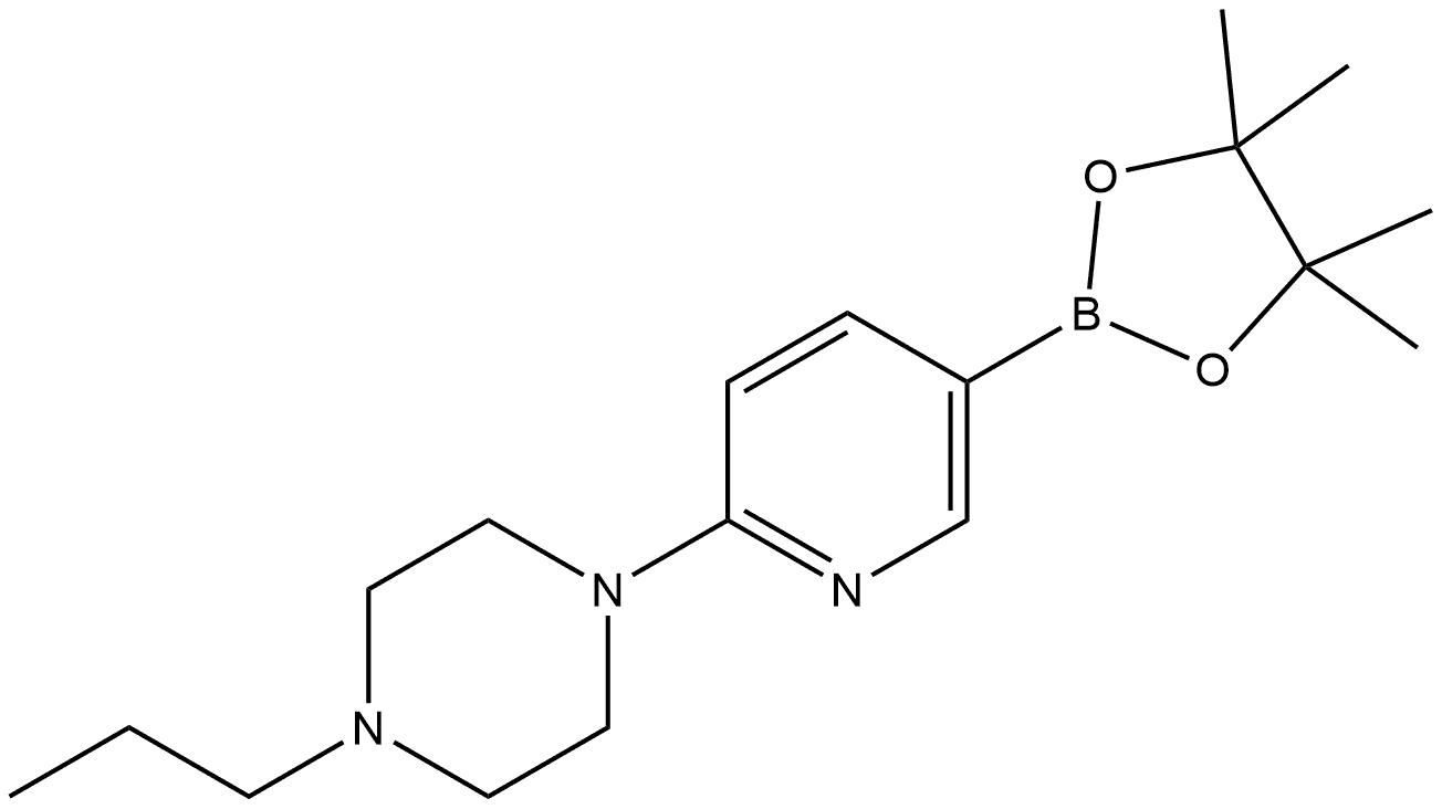 1-Propyl-4-[5-(4,4,5,5-tetramethyl-1,3,2-dioxaborolan-2-yl)-2-pyridinyl]piper... Structure