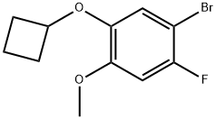 Benzene, 1-bromo-5-(cyclobutyloxy)-2-fluoro-4-methoxy- Structure