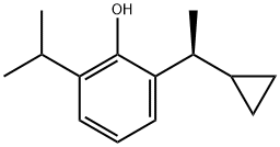 Phenol, 2-[(1S)-1-cyclopropylethyl]-6-(1-methylethyl)- 구조식 이미지