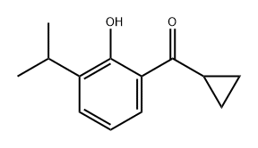 Methanone, cyclopropyl[2-hydroxy-3-(1-methylethyl)phenyl]- Structure