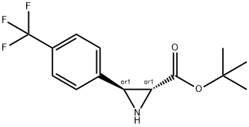 Trans-tert-butyl 3-(4-trifluoromethylphenyl)-aziridine-2-carboxylate Structure