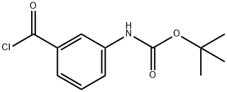 Carbamic acid, N-[3-(chlorocarbonyl)phenyl]-, 1,1-dimethylethyl ester Structure