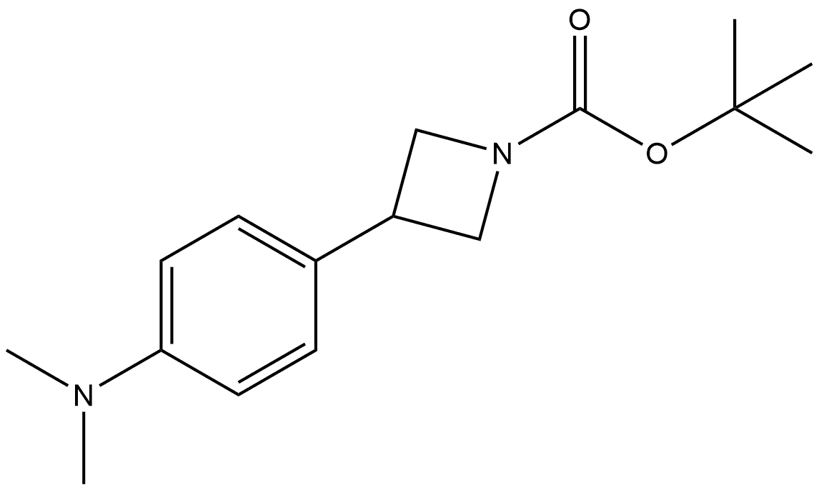 Tert-butyl 3-(4-(dimethylamino)phenyl)azetidine-1-carboxylate Structure