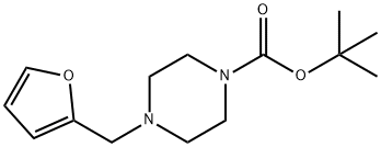 1-Piperazinecarboxylic acid, 4-(2-furanylmethyl)-, 1,1-dimethylethyl ester Structure