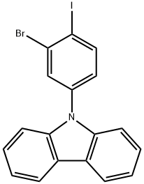 9-(3-Bromo-4-iodophenyl)-9H-carbazole Structure