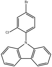 9-(4-Bromo-2-chlorophenyl)-9H-carbazole Structure