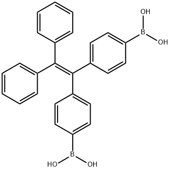 B,?B'-?[(2,?2-?diphenylethenylidene?)?di-?4,?1-?phenylene]?bis-Boronic acid Structure