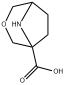 3-Oxa-8-azabicyclo[3.2.1]octane-1-carboxylic acid Structure
