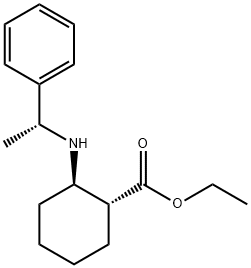 Cyclohexanecarboxylic acid, 2-[[(1R)-1-phenylethyl]amino]-, ethyl ester, (1R,2R)- 구조식 이미지