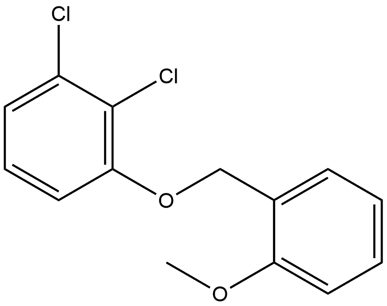 1,2-Dichloro-3-[(2-methoxyphenyl)methoxy]benzene Structure