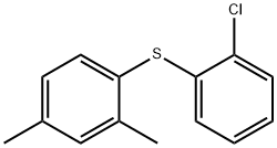 Benzene, 1-[(2-chlorophenyl)thio]-2,4-dimethyl- 구조식 이미지